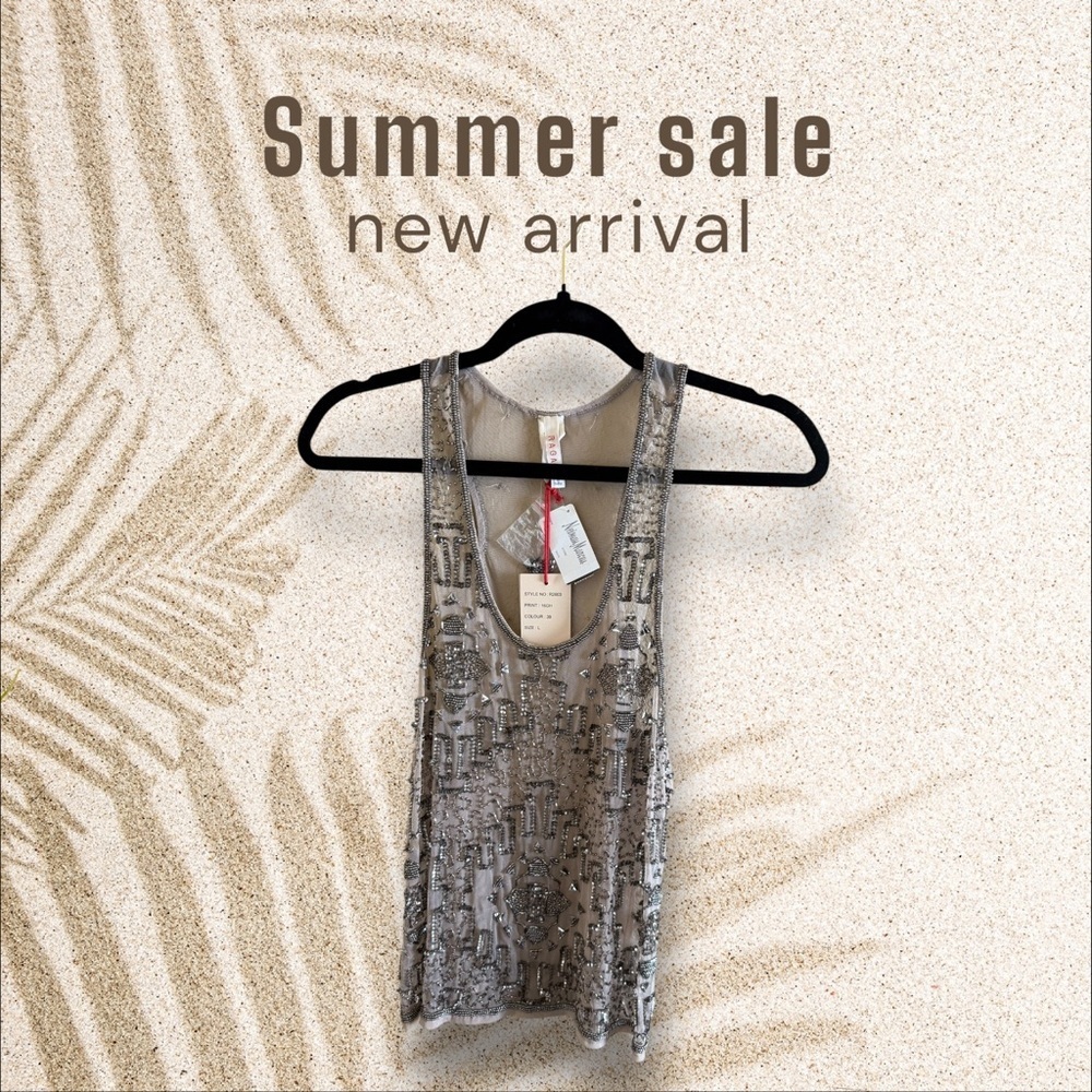 RAGA Metallic Gray Tank Top‎